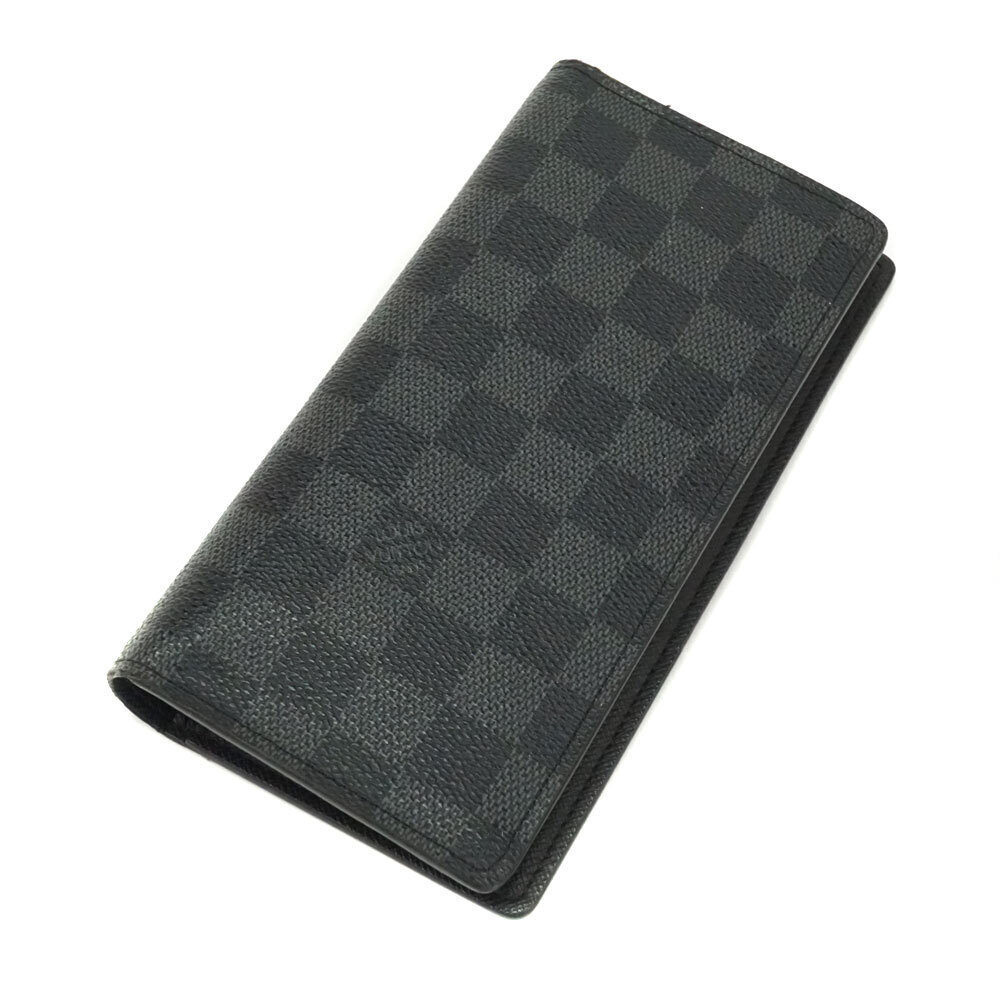 Louis Vuitton Portefeuille Plaza Bifold Wallet Damier Canvas Graphite Black
